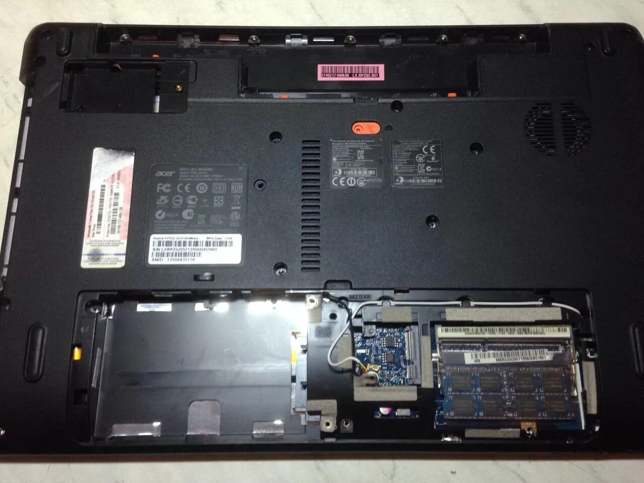 дисковод у ноутбука acer aspire 3.