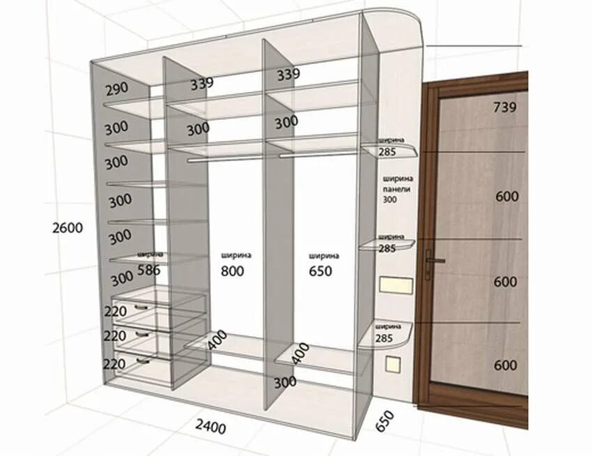 Шкафы размеры фото. Чертёж шкафа купе в прихожую. Схема шкафа купе в прихожую. Шкаф в прихожую чертежи и схемы. Шкаф-купе своими руками чертежи с размерами.