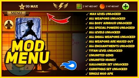 Shadow Fight 2 Mod Apk 2.17.1 Max level 99/Un. 