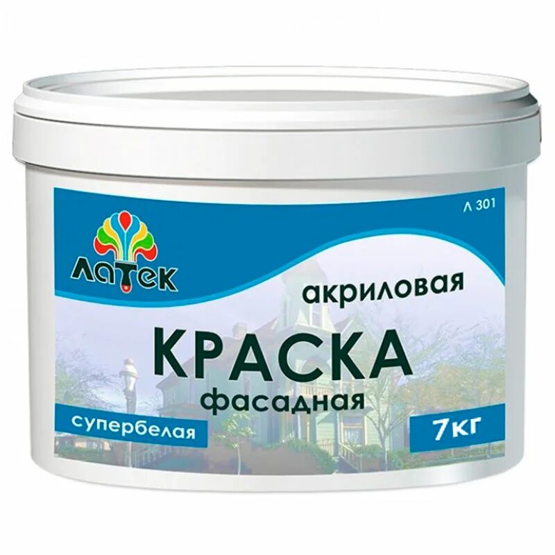 Водоэмульсионная для стен купить. Латек краска фасадная акриловая. Латек краска л202. Латек краска фасадная водоэмульсионная 14 кг. Краска фасадная акриловая ВД оптимист f301, белая матовая, 14 кг.