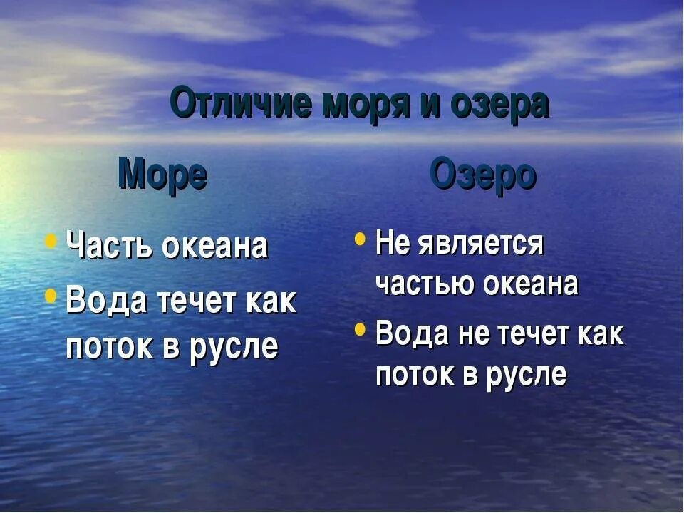 Отличие пруда от озера. Чем отличается море от озера. Отличие моря от озера. Море и озеро отличия. Чем отличается море от океа.