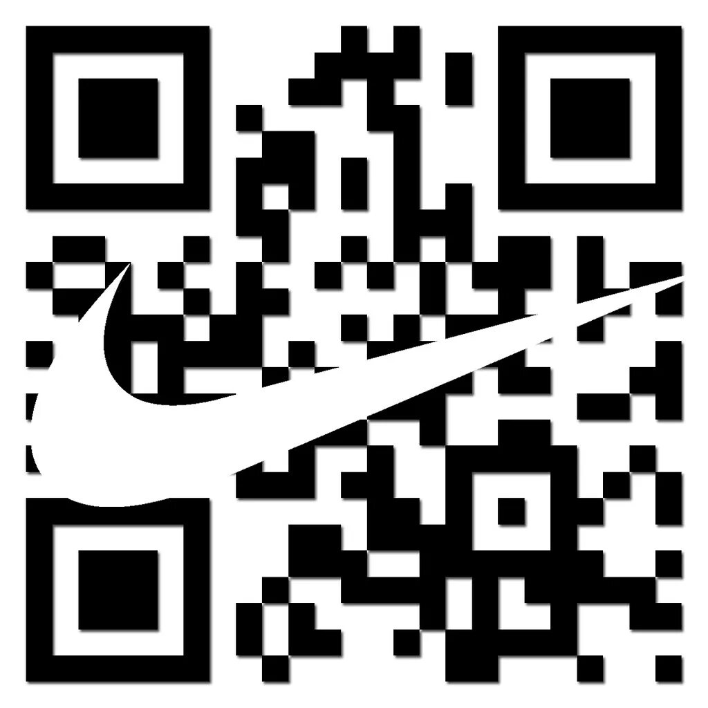 QR код. QR Nike. Оригинал QR code Nike. QR код на кроссовках Nike. Найк qr