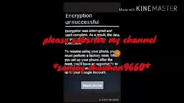 Encryption failed. Encryption failed