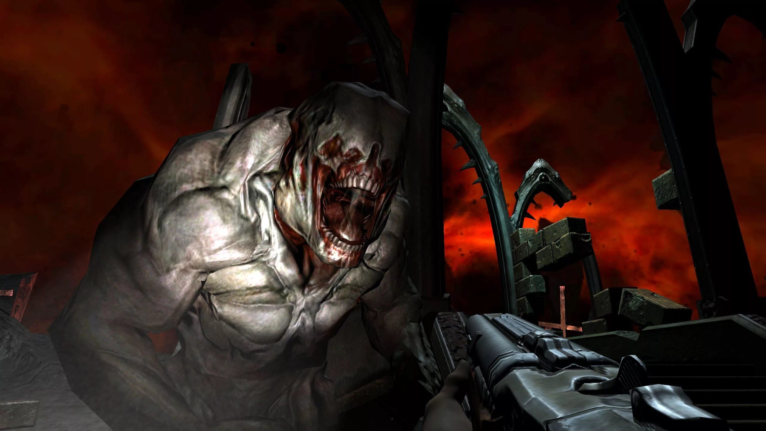 Doom 3 Resurrection of Evil двустволка.