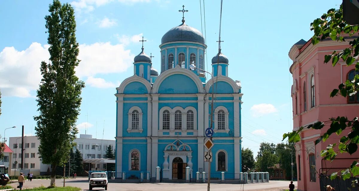 Собор Тихвинской иконы Божией матери Данков. Тихвинский собор (г. Данков). Храм Тихвинской иконы Божией матери г. Данков. Город Данков собор