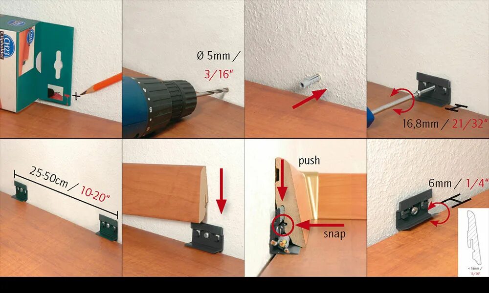 Как приделать плинтуса. Крепление плинтусов пластиковых с кабель каналом к стене. Плинтус МДФ напольный монтаж на клипсы. Клипсы для плинтуса пластиковые ch23. Клипса крепежная ch23.