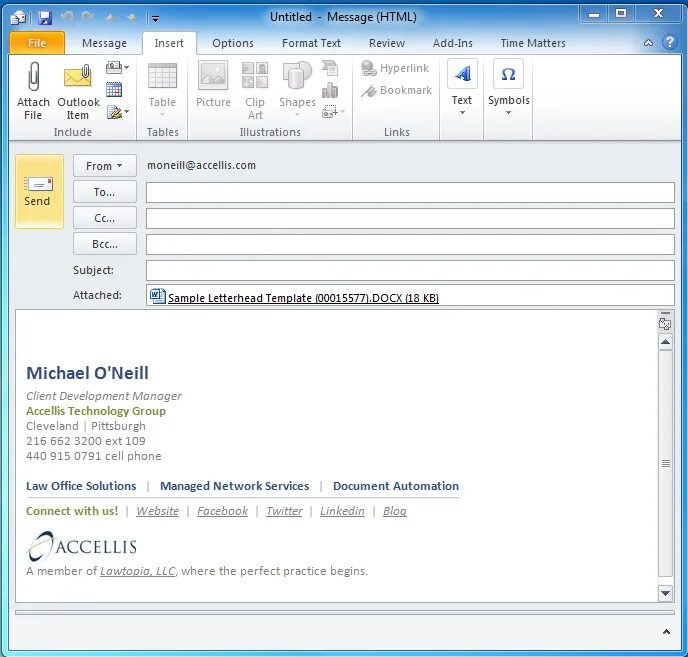 Email attachment. Answers for attaching docs in Outlook.