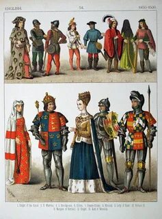 Англия 15 век одежда.