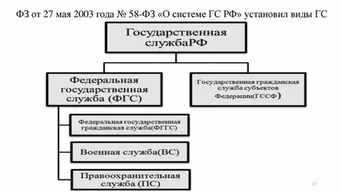 58 фз о системе государственной гражданской