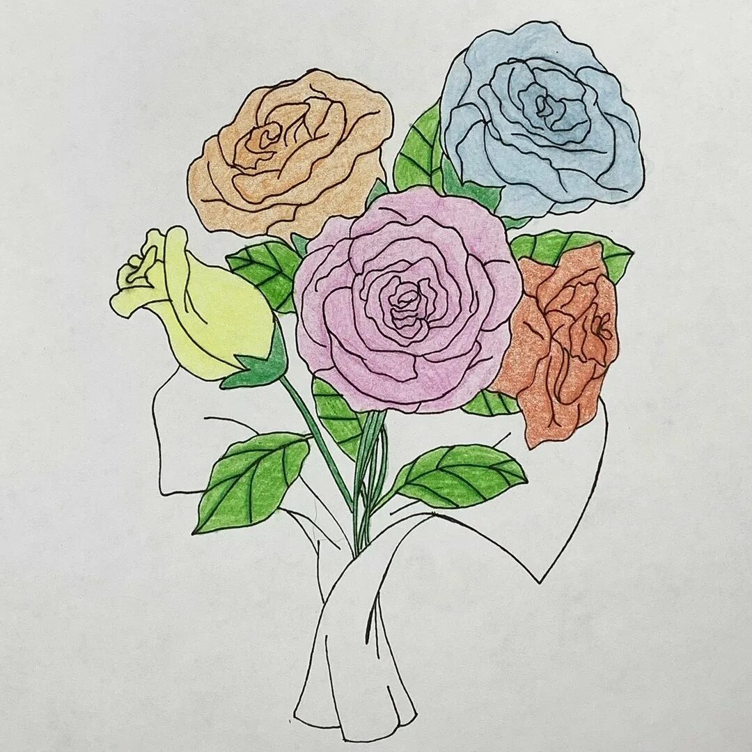 Букет карандашом легко. Рисунки цветов для срисовки. Цветы для рисования. Букет рисунок. Рисунки для срисовки цветы.