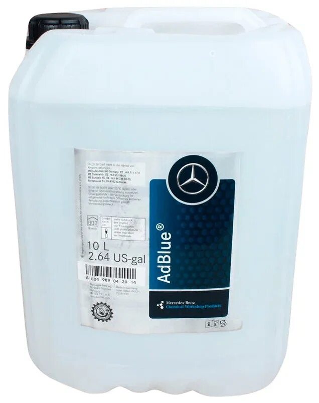 Мочевина мерседес. A004989042012 mercedes-benz жидкость adblue 10л. жидкость adblue мерседес.