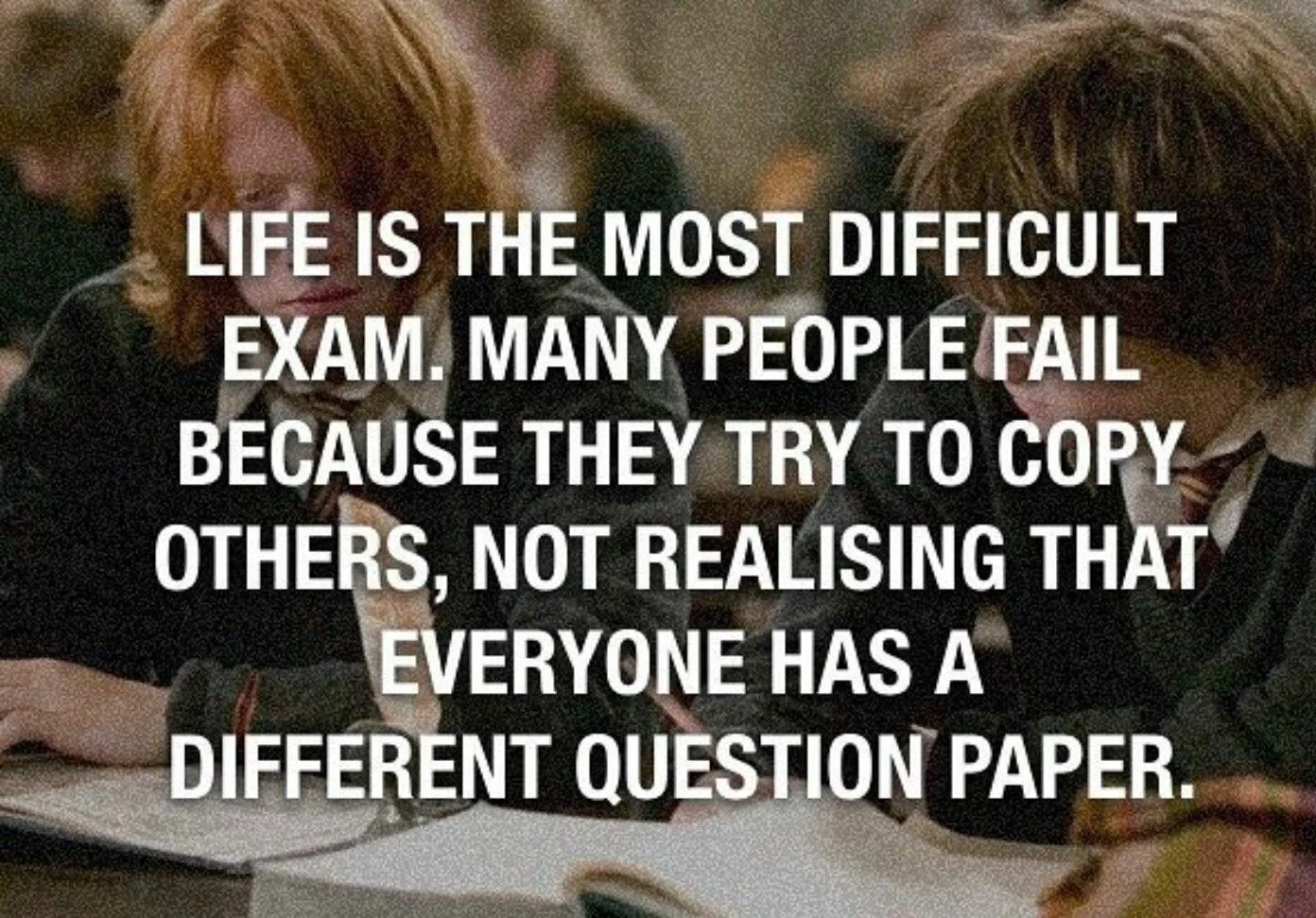 Life is the most difficult Exam. The most difficult Exam in my Life.. The most difficult Exam in the World. Life is difficult Exam if. 1 difficult life