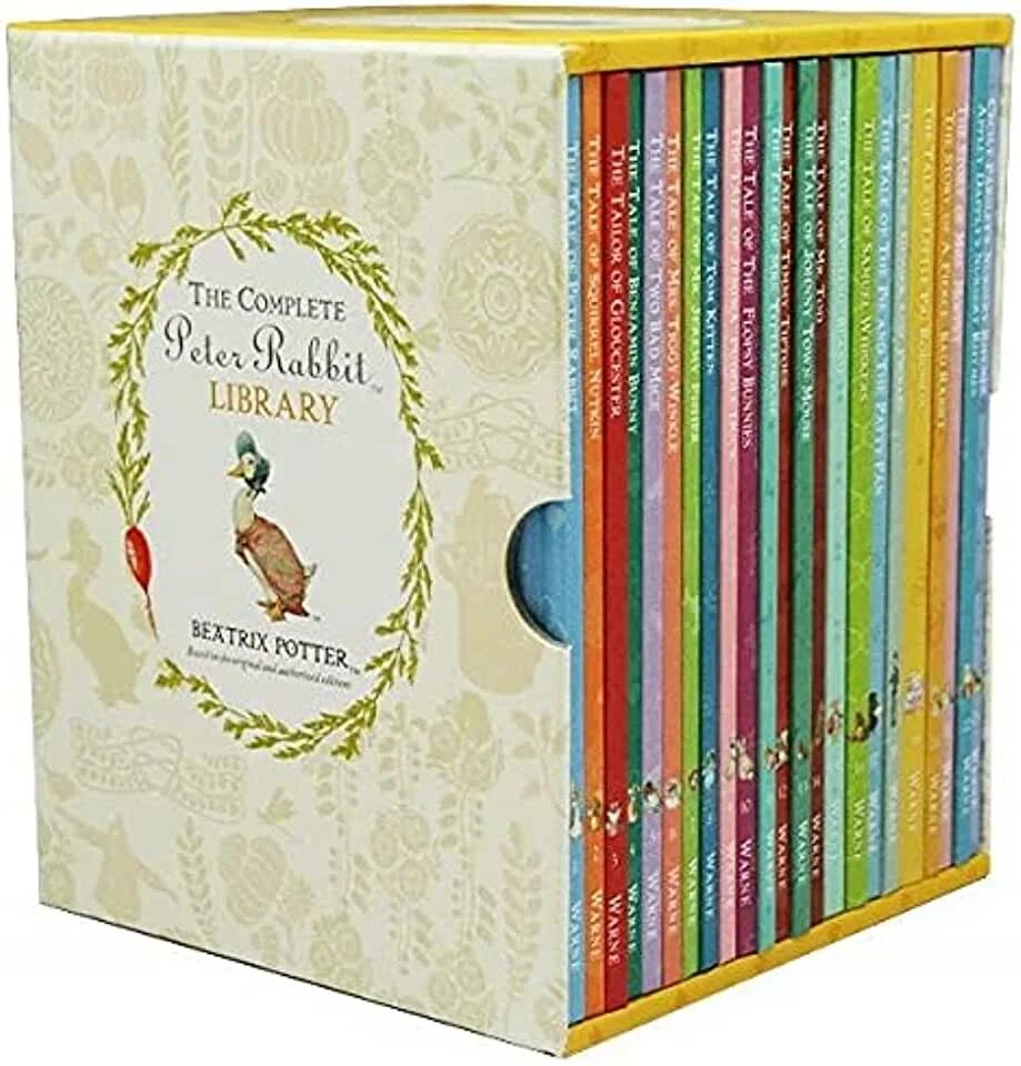 Compile library. 23 Книги Беатрикс Поттер. The complete Peter Rabbit Library. Peter Rabbit the complete 23-Volume Library. The Peter Rabbit Library by Beatrix Potter collection.