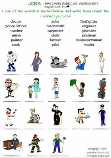 Write names of the jobs