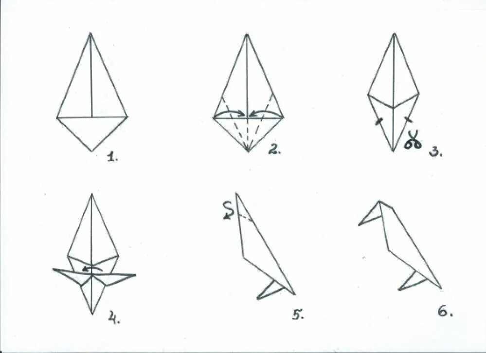 Оригами скворец. Оригами птица. Оригами ворона схема. Оригами птиц для детей старшей группы. Конструирование оригами птицы в подготовительной группе.