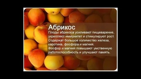Абрикос витамины