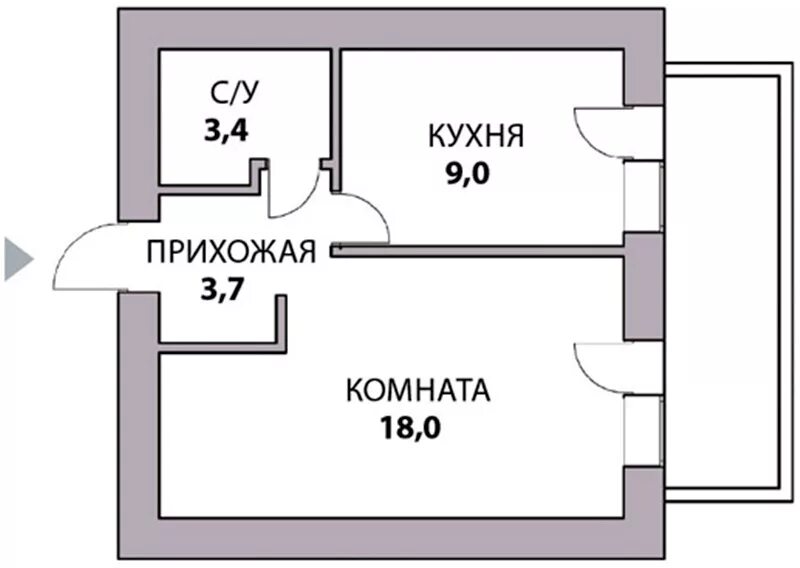 Однокомнатная квартира на карте. Схема 1 комнатной квартиры с лоджией. Планировка 1 комнатной квартиры 35 кв.м. Планировка 1 комнатной квартиры панельный дом. План однокомнатной квартиры в панельном доме.