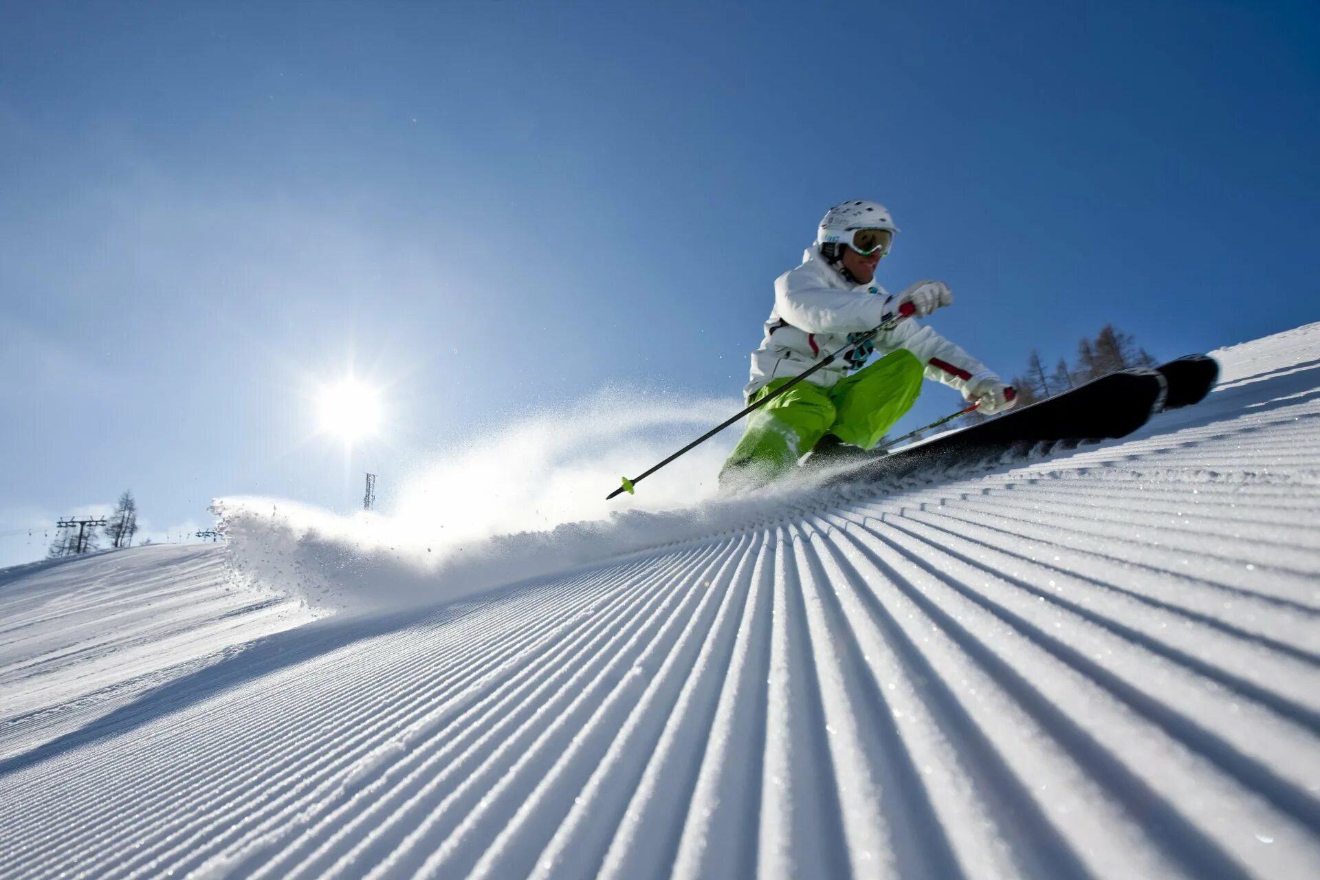 High skiing