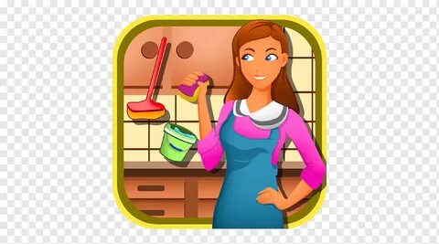 My sister is cleaning