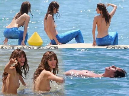 Doria Tillier nue (topless) à Cannes (photos) 1pic1day.