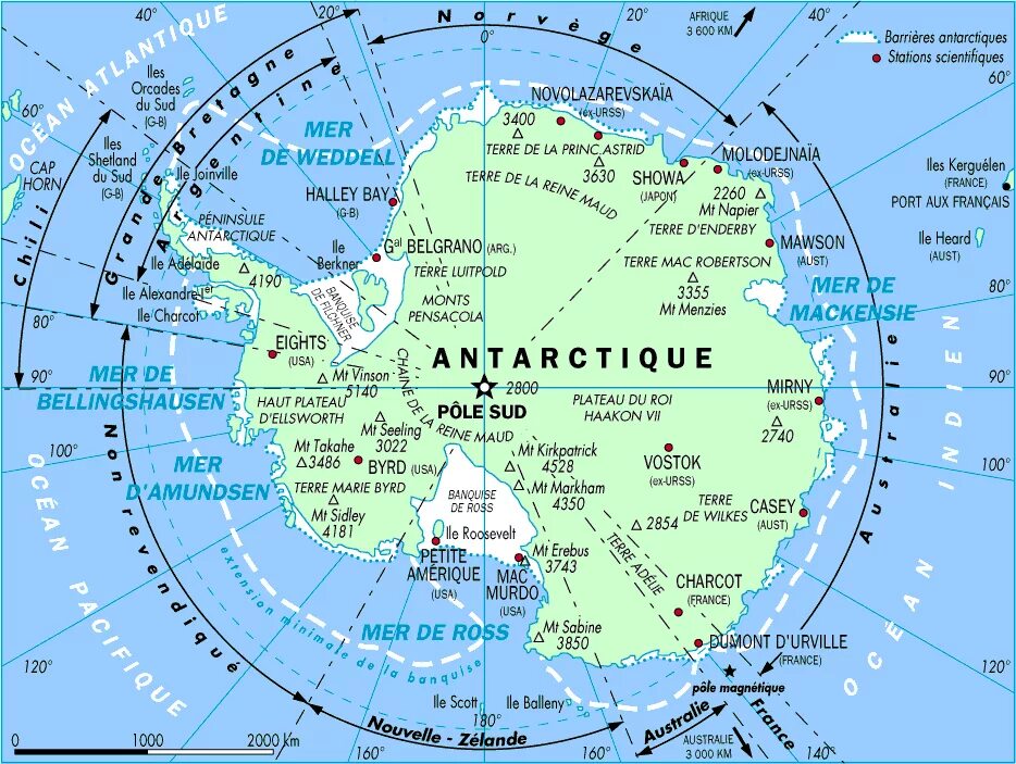 Вулкан Эребус на карте Антарктиды. Море Росса на карте Антарктиды. Кергелен на карте Антарктиды.