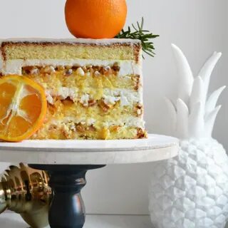 Торт морковный с апельсином и орехами