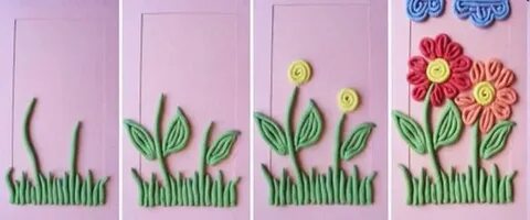 Поделки из жгутиков пластилина