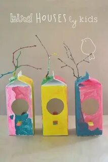 Кормушка для птиц коробка из под сока