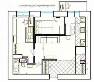 Перепланировка двушки
