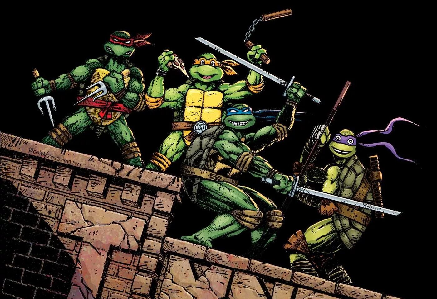 Черепашки мутанты ниндзя 1984. Черепашки ниндзя комикс 1984. Tmnt комикс