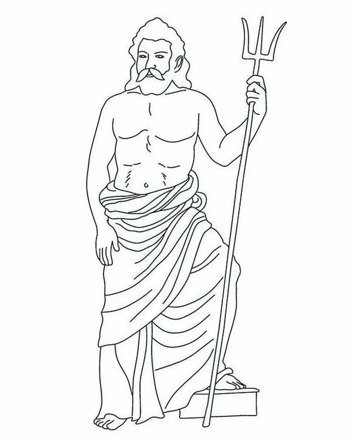 Рисунок бога юпитера. Посейдон Бог древней Греции. Зевс древняя Греция. Аид Бог древней Греции раскраска. Зевс Бог древней Греции.