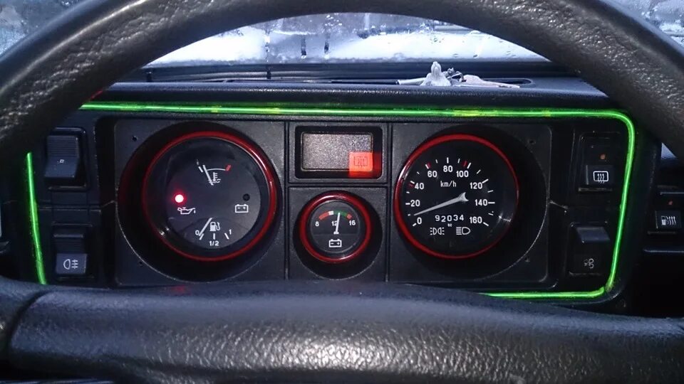Окончательный вариант щитка приборов ВАЗ-2106 в ВАЗ-2105. - Lada 21053, 1,5 л, 1