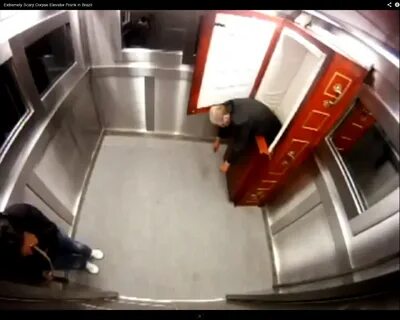 Extremely Scary Corpse Elevator Prank in Brazil.
