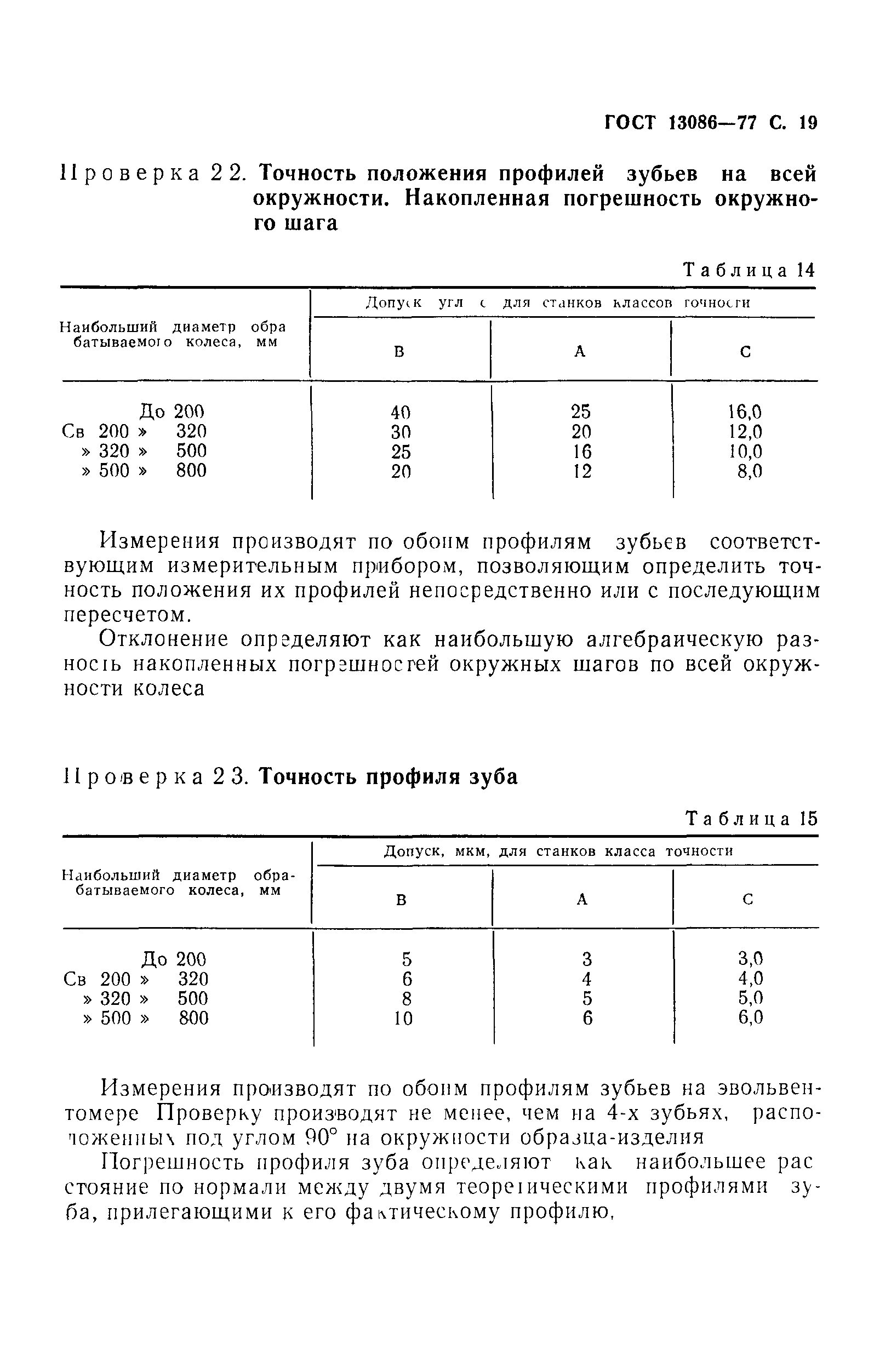 Точность станков гост