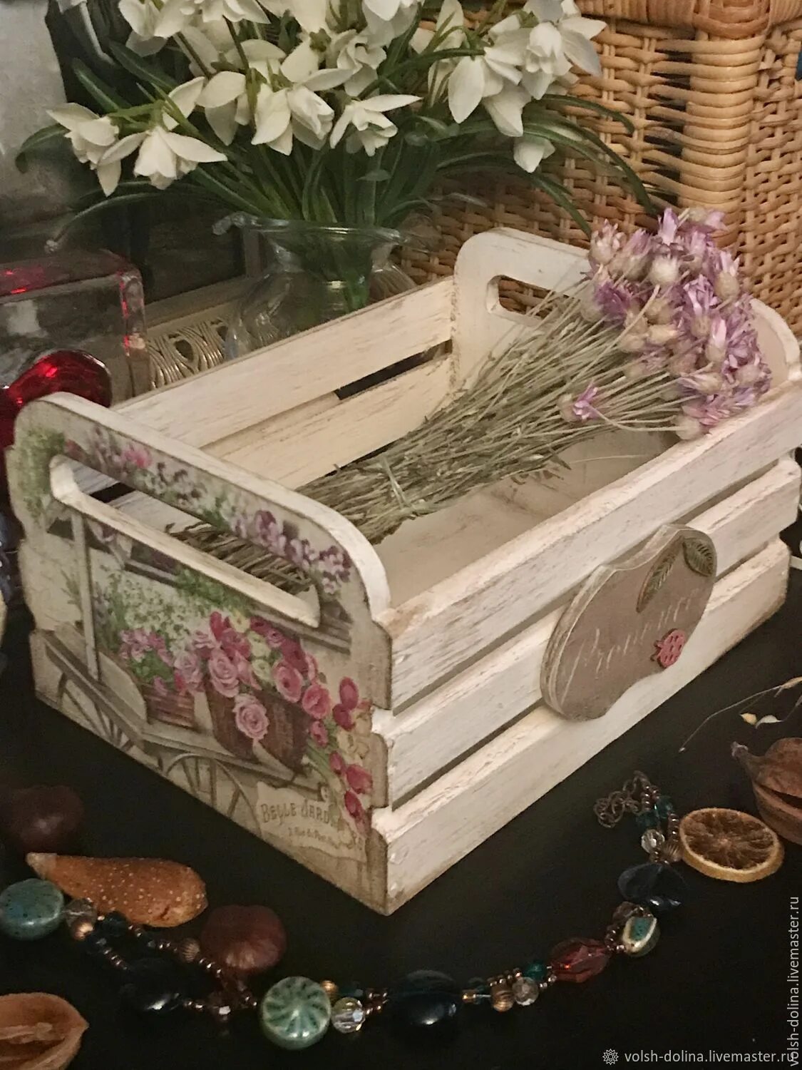 Cajas con diferentes estampados, pintadas. Caixotes, Decoração, Ideias
