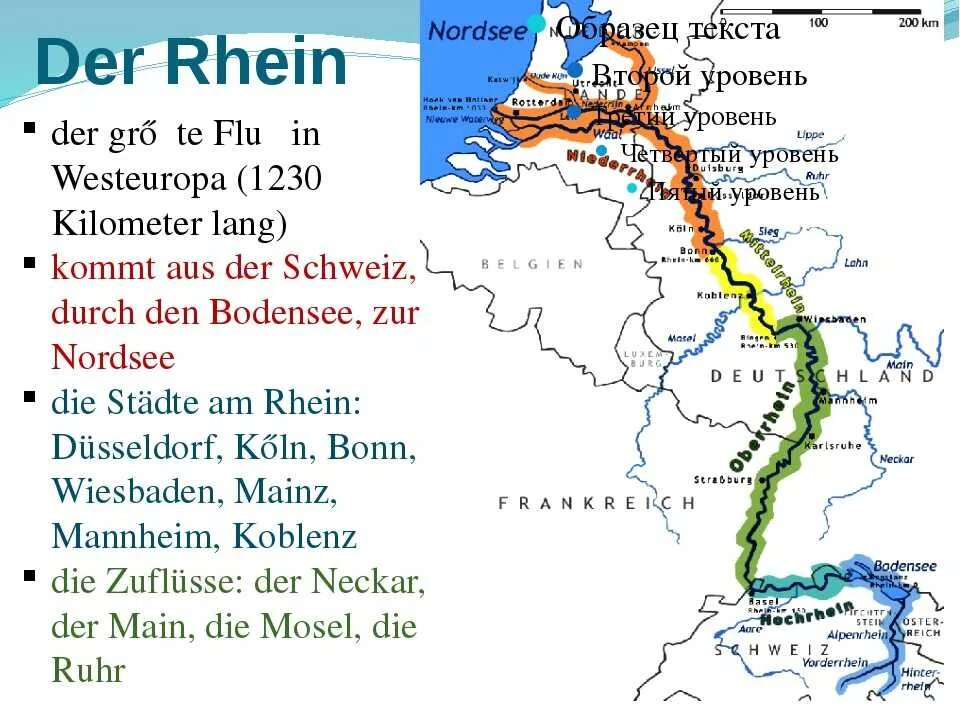 Рейн протекает через. Реки Германии на карте Rhein. Река Рейн на карте Германии. Река Рейн на карте. Карта Рейна с достопримечательностями.
