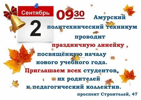Бывает торжественная линейка