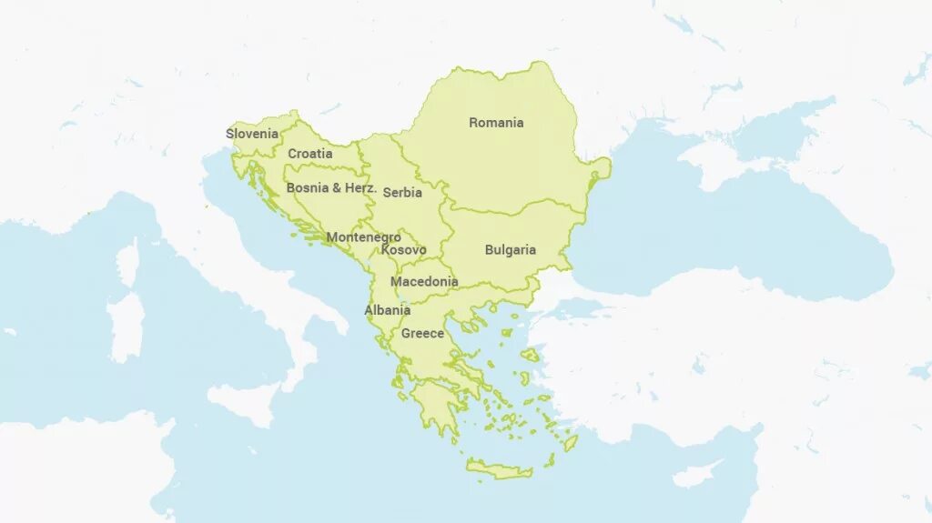 Политическая карта Балканского полуострова. Политическая карта Балкан. Балканский полуостров на карте Сербия.