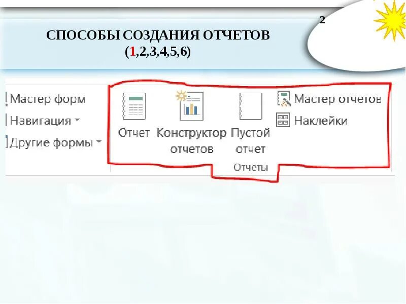 Создание и использование отчетов. Способы создания отчетов. 3. способы создания отчетов.. способы формирования отчетов в access. перечислите способы создания отчетов access.