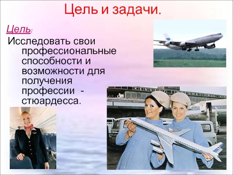 Профориентационный проект по профессии стюардесса Моя будущая профессия стюардесса проект