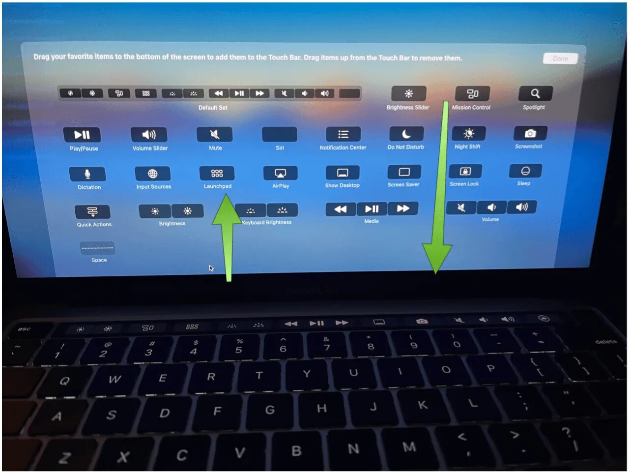 Touch работает