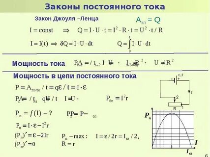 Электрическое поле законы постоянного тока