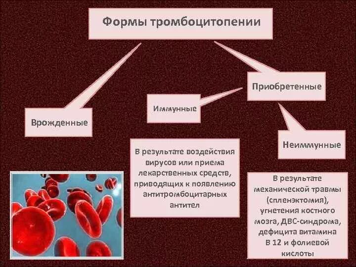 Можно ли при тромбоцитопении. Иммунная форма тромбоцитопении. Тромбоцитопения классификация. Виды иммунной тромбоцитопении. Тромбоцитопения этиология.