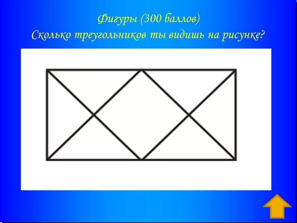 Сколько 2 ты видишь. Сколько фигур на картинке. Сосчитай треугольники в фигуре. Сколько треугольников в прямоугольнике. Геометрические фигуры прямоугольник.