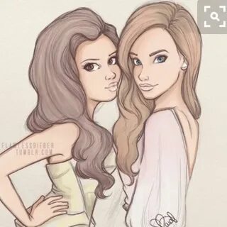 Как нарисовать две девочки