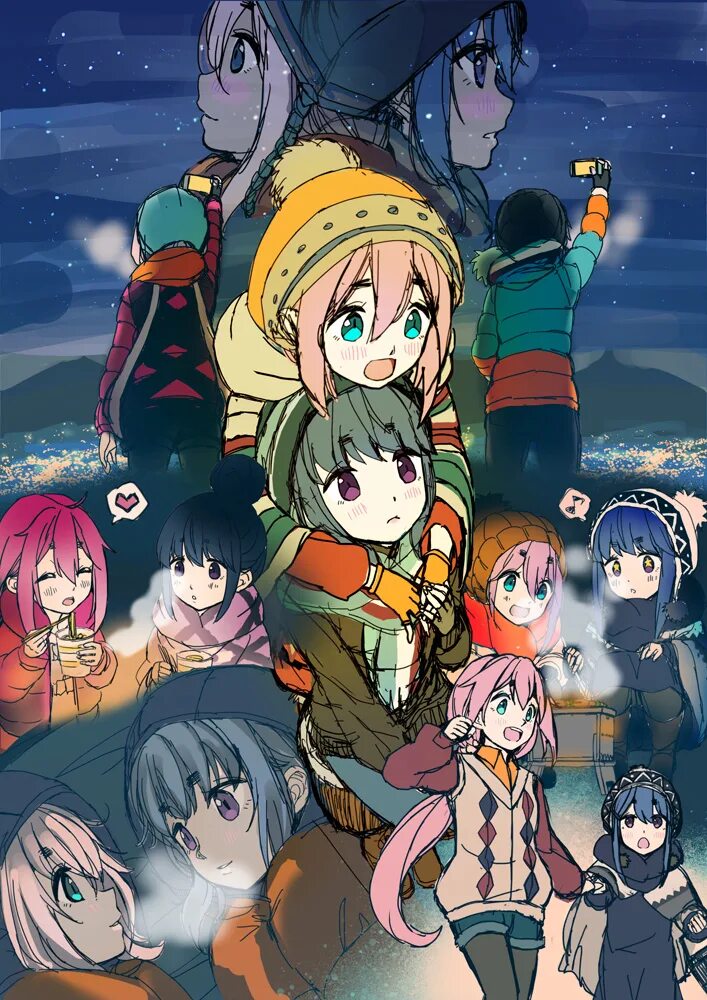 Yuru Camp. Girls last Tour x Yuru Camp. Nadeshiko and Rin Night in the Camp Manga. Yuru camp camping