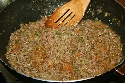 Как сделать начинку из мяса для