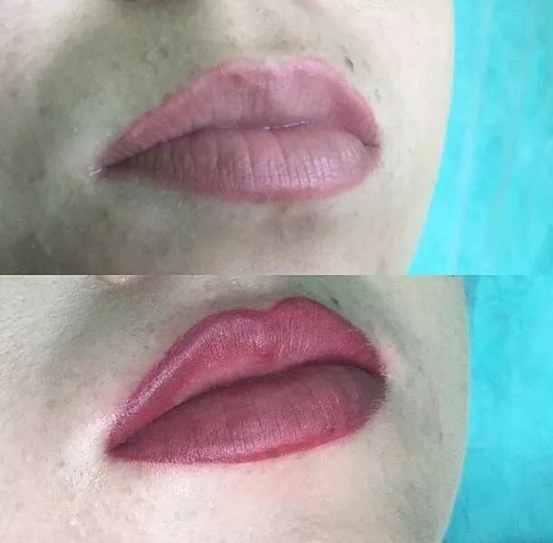 Татуаж губ после коррекции. Татуаж губ. Перманентный макияж губ. Губы после перманентного макияжа. Заживший перманентный макияж губ.