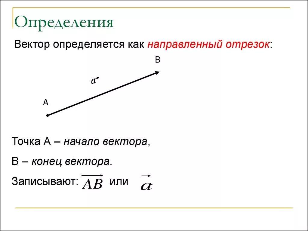 Вектор направленный отрезок прямой в длине которого. Вектор направленный отрезок. вектор определяется. определение вектора. вектор направленный отрезок прямой.