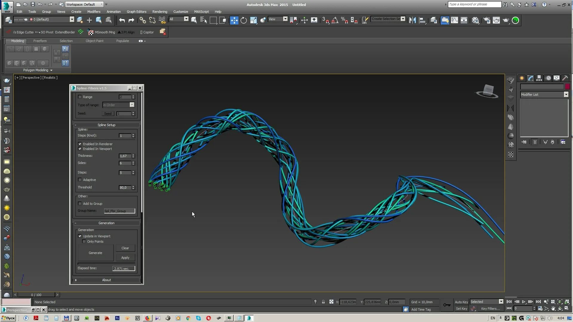 Моделирование сплайн 3ds Max. 3ds Max Cable. 3ds Max Cable Generator. 3ds Max экран сплайнов.